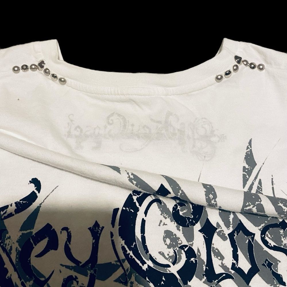 Men’s Key Closet Lionhead with wings & cross white t-shirt | couture NWT size S. - Picture 6 of 14